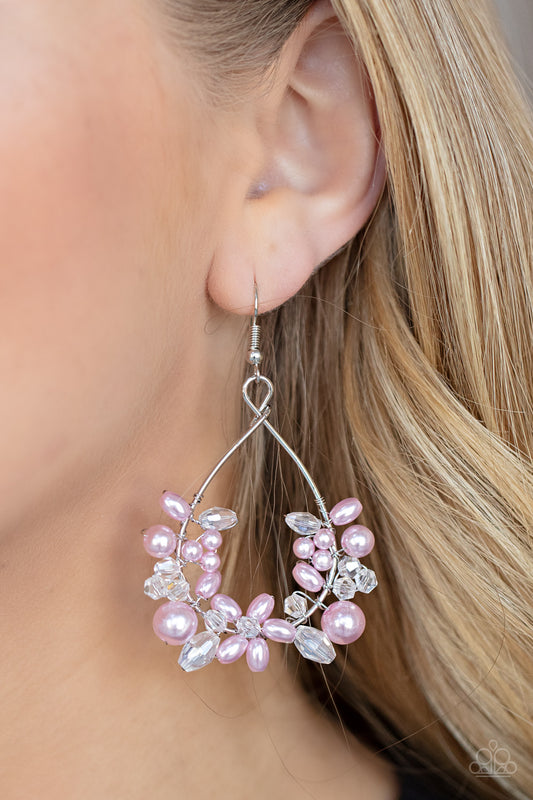 Marina Banquet - Pink Earrings