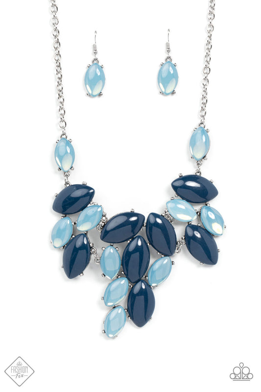 Paparazzi Accessories -Date Night Nouveau - Blue-Necklace