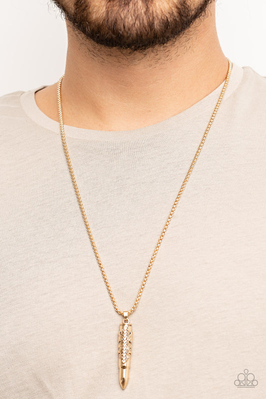 Mysterious Marksman - Gold Urban Necklace