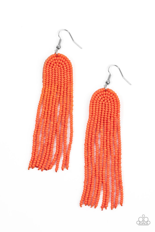 Right as RAINBOW - Orange Earrings