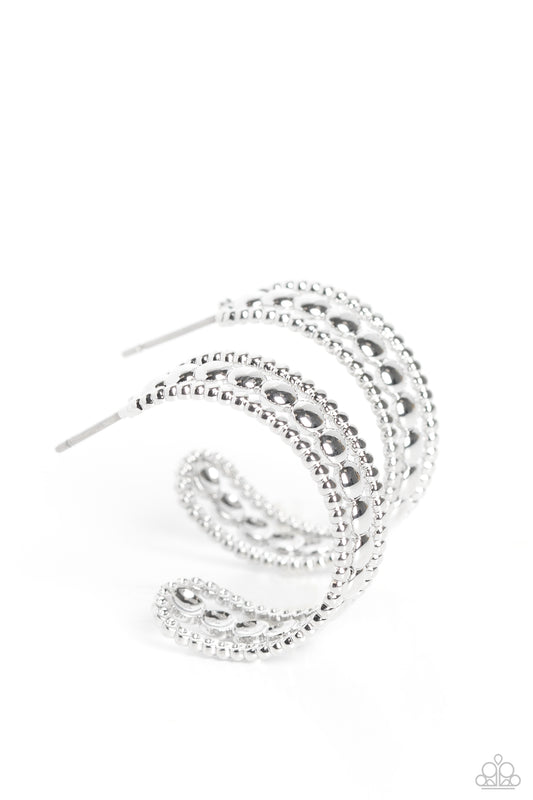 Dotted Darling - Silver Earrings